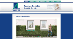 Desktop Screenshot of ammer-fenster.de