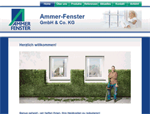Tablet Screenshot of ammer-fenster.de